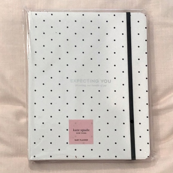 Kate Spade Baby Planner Customizable Expecting You Dots Notebook Maternity NWT - Picture 6 of 11